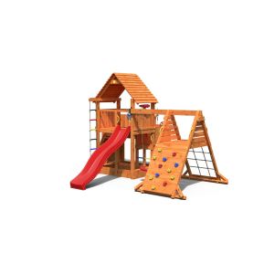 Aire de jeux en bois Big Leader Spider multifonctions de chez Fungoo