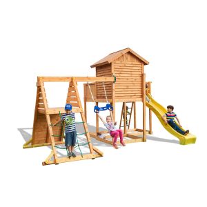 Aire de jeux en bois MySide Spider multifonctions de chez Fungoo