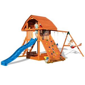 Aire de jeux Giant Move Beach avec toboggan, mur, balançoire de Fungoo