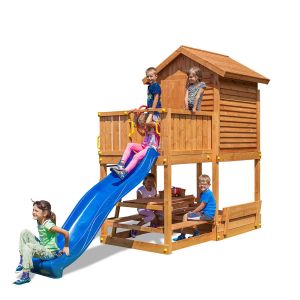 Aire de jeux MyHouse Free Time Beach avec maison et toboggan de Fungoo