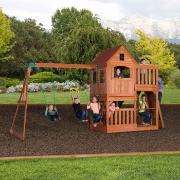 Aire de jeux en bois enfant Hill Crest - Backyard