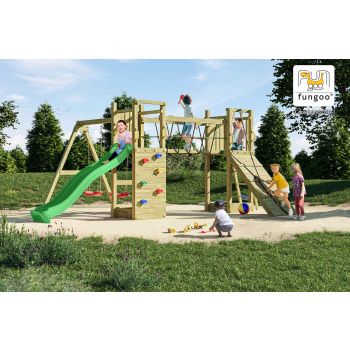 Grande aire de jeux en bois de pin Fungoo Maxi Exposure