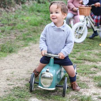 Porteur vert tendre pour enfant de 1 à 3 ans Roadster Baghera