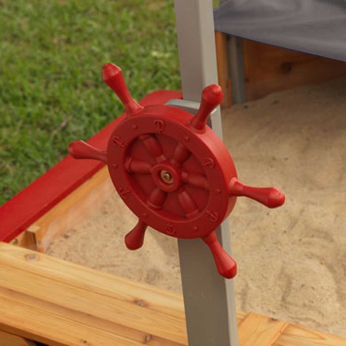 Bac à sable en bois coulissant pour enfants – TP Bateau Pirate