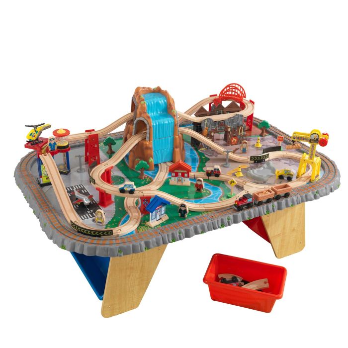 Circuit de train en bois enfant KidKraft ''Super Highway