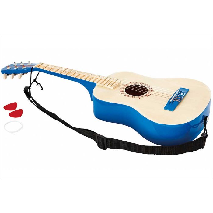 Enfants jouet guitare 4 cordes, 17 pouces bébé enfants guitare mignon rime  développement instrument de musique jouet Bleu zèbre - Cdiscount  Instruments de musique