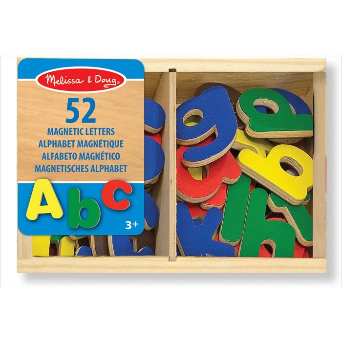 Jeu de lettres alphabet magnétique en bois pour enfants